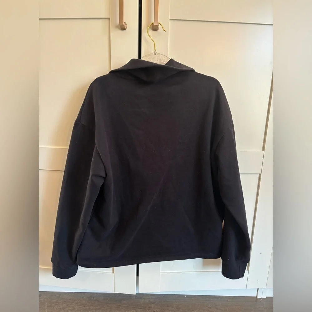 Beyond Yoga Trek Half Zip Pullover Sweatshirt in Black Size Small Activewear - Picture 2 of 3